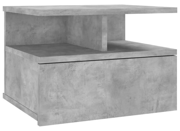 Viseći noćni ormarići 2 kom 40x31x27cm konstruirano drvo - Beton siva 2 Beton siva 2
