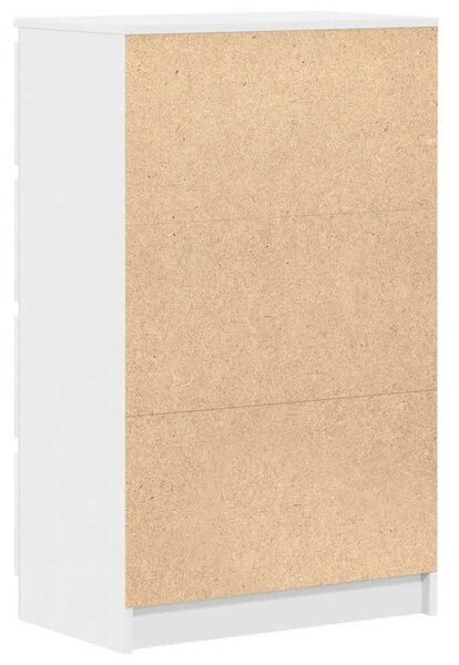 Komoda bijela 60 x 35 x 98 5 cm od konstruiranog drva - Bijela 1 Bijela