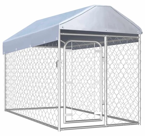 Vanjski kavez za pse s krovom 200 x 100 x 125 cm - 200 x 100 x 125 cm 1 200 x 100 x 125 cm