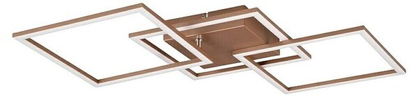 Trio Leuchten LED stropna svjetiljka Trail (31 W, D x Š x V: 35 x 74 x 7 cm, Smeđa, Topla bijela)