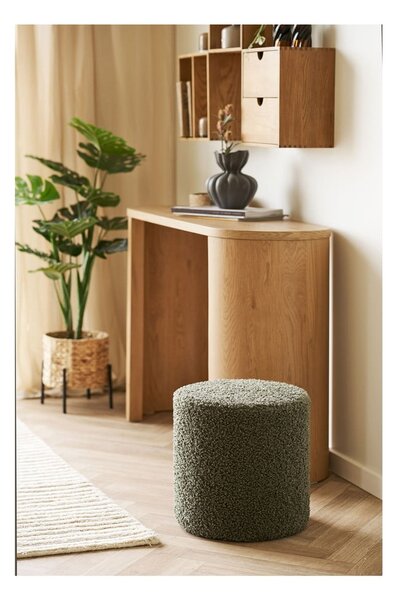 Zeleni tabure od bouclé tkanine Ejby – House Nordic