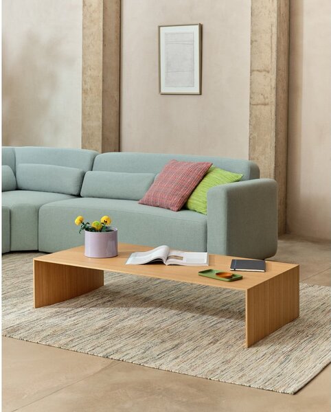 Stolić za kavu u dekoru hrasta u svijetloj prirodnoj boji 70x140 cm Litto – Kave Home