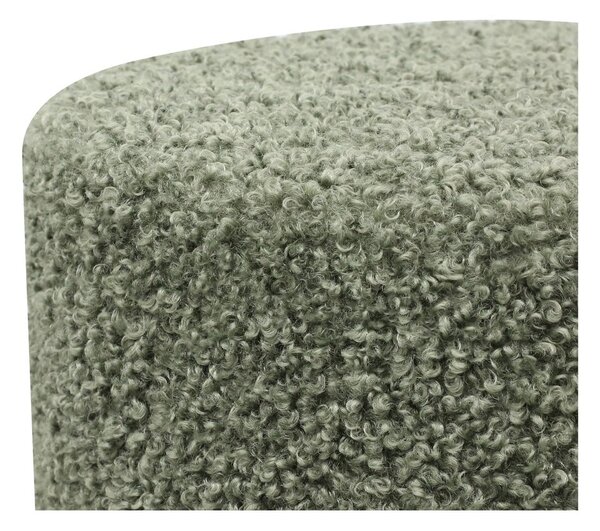 Zeleni tabure od bouclé tkanine Ejby – House Nordic