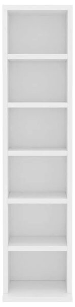 CD stalak – Ormarić za CD-ove bijeli 21 x 20 x 88 cm od konstruiranog drva - Bijela 1 Bijela