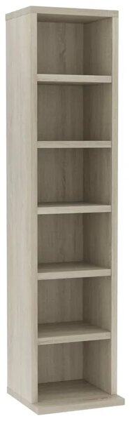 CD stalak – Ormarić za CD-ove boja hrasta 21x20x88 cm od konstruiranog drva - sonoma hrast 1 Sonoma hrast