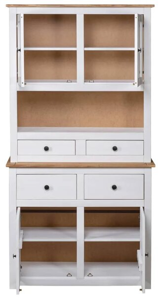 Visoka komoda bijela 93x40 5x180 cm borovina asortiman Panama - Bijela 1 1 Bijela