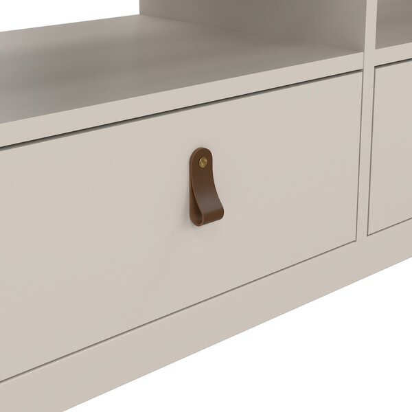 Sivo-bež TV komoda 151x54x38 cm Madrid – Tvilum