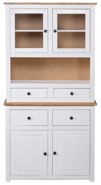 Visoka komoda bijela 93x40 5x180 cm borovina asortiman Panama - Bijela 1 1 Bijela