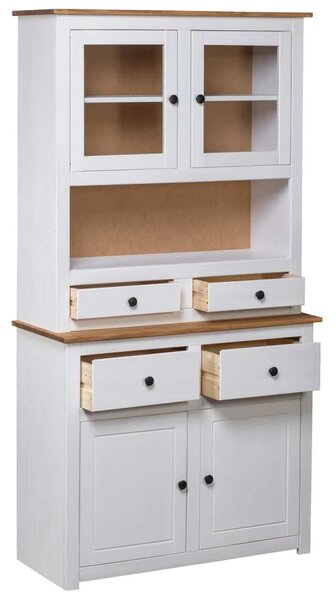 Visoka komoda bijela 93x40 5x180 cm borovina asortiman Panama - Bijela 1 1 Bijela