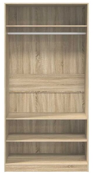 Ormar boja hrasta sonome 100 x 50 x 200 cm konstruirano drvo - sonoma hrast 100 x 50 x 200 cm 1 1