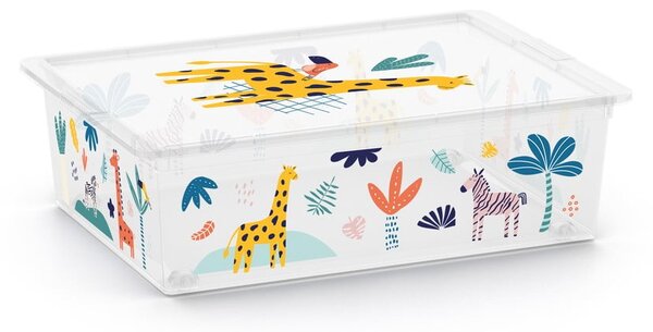 Bijela plastična dječja kutija za pohranu 55x39x16 cm C Box Style – KIS