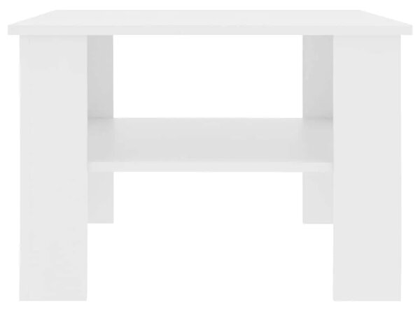 Stolić za kavu bijeli 60 x 60 x 42 cm od konstruiranog drva - Bijela 1 Bijela
