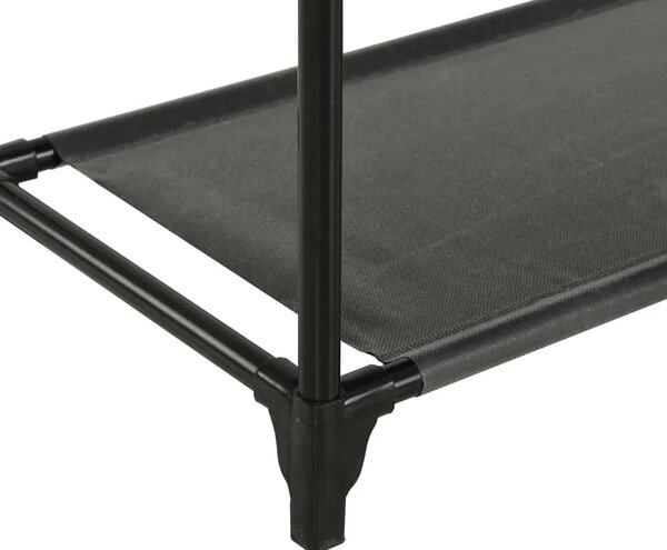 Stalak za odjeću čelik i netkana tkanina 55x28 5x175 cm crni
