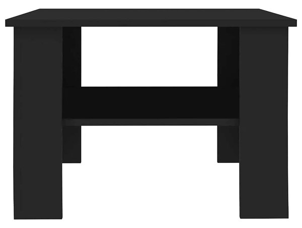 Stolić za kavu crni 60 x 60 x 42 cm od konstruiranog drva - Crna 1 Crna