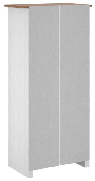 Ormar bijeli 80x50x171 5 cm masivna borovina asortiman Panama - Bijela 80 x 50 x 171.5 cm 1 1