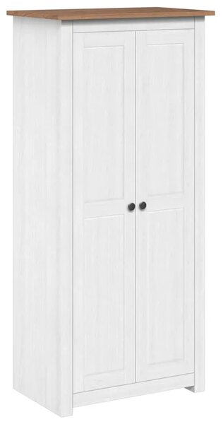 Ormar bijeli 80x50x171 5 cm masivna borovina asortiman Panama - Bijela 80 x 50 x 171.5 cm 1 1