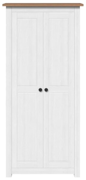 Ormar bijeli 80x50x171 5 cm masivna borovina asortiman Panama - Bijela 80 x 50 x 171.5 cm 1 1