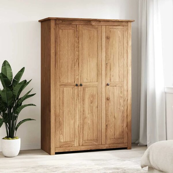 Ormar od borovine s 3 vrata 118x50x171 5 cm asortiman Panama - Smeđa 118 x 50 x 171.5 cm 1 1