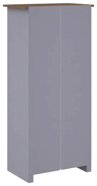 Ormar od masivne borovine sivi 80x50x171 5 cm asortiman Panama - Siva 80 x 50 x 171.5 cm 1 1