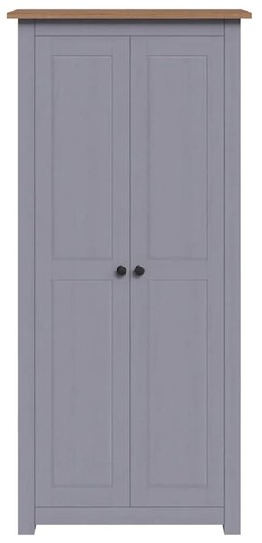 Ormar od masivne borovine sivi 80x50x171 5 cm asortiman Panama - Siva 80 x 50 x 171.5 cm 1 1