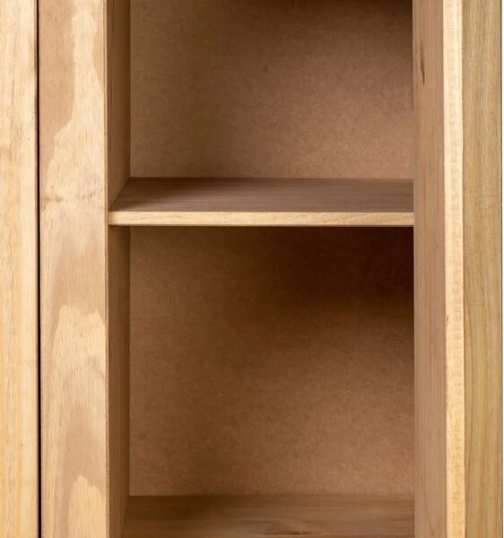 Ormar od borovine s 3 vrata 118x50x171 5 cm asortiman Panama - Smeđa 118 x 50 x 171.5 cm 1 1