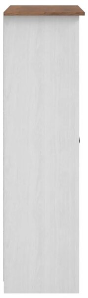 Ormar od borovine s 3 vrata bijeli 118 x 50 x 171 5 cm Panama - Bijela 118 x 50 x 171.5 cm 1 1