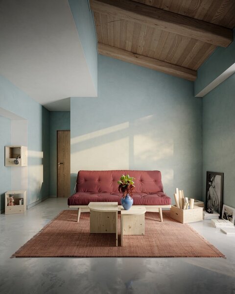 Promjenjiva baršunasta sofa Karup Design Folk Raw/Natural