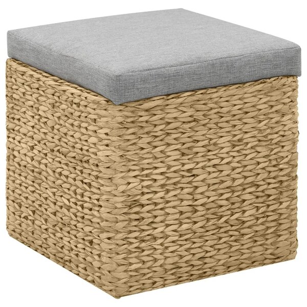 2-dijelni set taburea od morske trave sivi - Siva 1 Siva