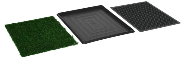 Toalet za ljubimce s pladnjem i travom zeleni 64 x 51 x 3 cm - 64 x 51 x 3 cm 1 64 x 51 x 3 cm