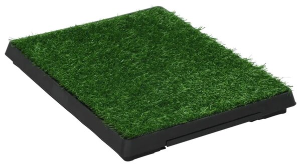 Toalet za ljubimce s pladnjem i travom zeleni 63 x 50 x 7 cm - 63 x 50 x 7 cm 1 63 x 50 x 7 cm