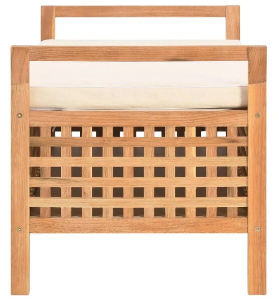 Klupa za pohranu od masivne orahovine 93 x 49 x 49 cm - 93 x 49 x 49 cm 93 x 49 x 49 cm