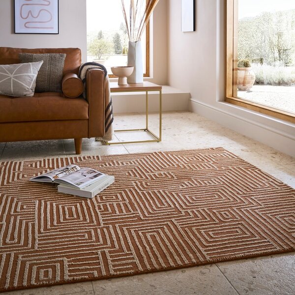 Tepih boje terakote 120x170 cm Kylo – Flair Rugs
