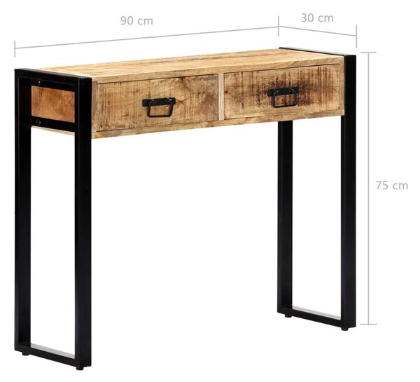 Konzolni stol od masivnog drva manga 90 x 30 x 75 cm