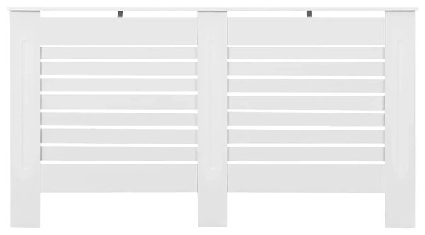 Maska za radijator - Pokrov za radijator bijeli 152 x 19 x 81 5 cm MDF - Bijela 152 x 19 x 81.5 cm 1 Bijela