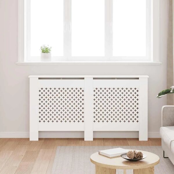 Maska za radijator - Pokrov za radijator bijeli 152 x 19 x 81 5 cm MDF - Bijela 152 x 19 x 81.5 cm 1 Bijela