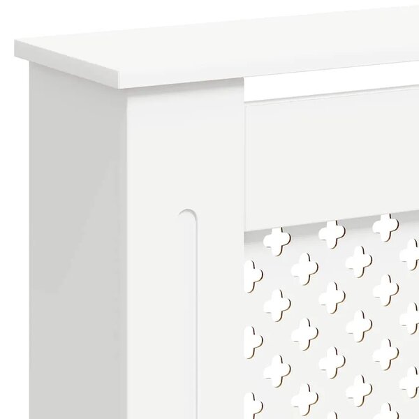 Maska za radijator - Pokrov za radijator bijeli 152 x 19 x 81 5 cm MDF - Bijela 152 x 19 x 81.5 cm 1 Bijela