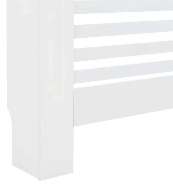 Maska za radijator - Pokrov za radijator bijeli 112 x 19 x 81 5 cm MDF - Bijela 112 x 19 x 81.5 cm 1 Bijela