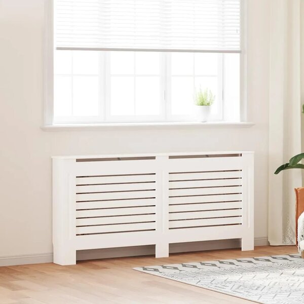 Maska za radijator - Pokrov za radijator bijeli 172 x 19 x 81 5 cm MDF - Bijela 172 x 19 x 81.5 cm 1 Bijela