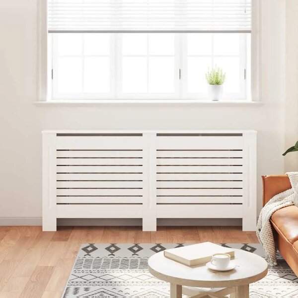 Maska za radijator - Pokrov za radijator bijeli 172 x 19 x 81 5 cm MDF - Bijela 172 x 19 x 81.5 cm 1 Bijela