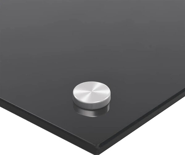 Kuhinjska zaštita od prskanja crna 100 x 40 cm kaljeno staklo - Crna 100 x 40 x 0.6 cm 1 Crna