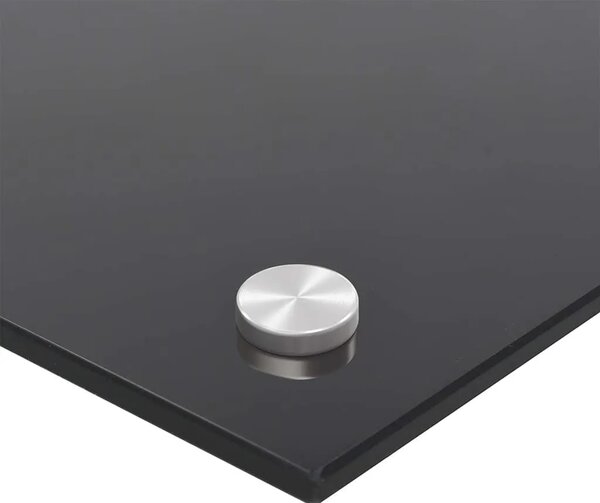 Kuhinjska zaštita od prskanja crna 80 x 40 cm kaljeno staklo - Crna 80 x 40 x 0.6 cm 1 Crna