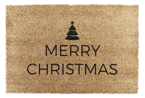 Otirač s božićnim motivom od kokosovih vlakana 40x60 cm Merry Christmas – Artsy Doormats