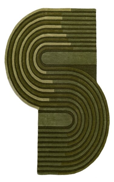 Zeleni ručno rađen vunen tepih 150x240 cm Conway Retro – Flair Rugs