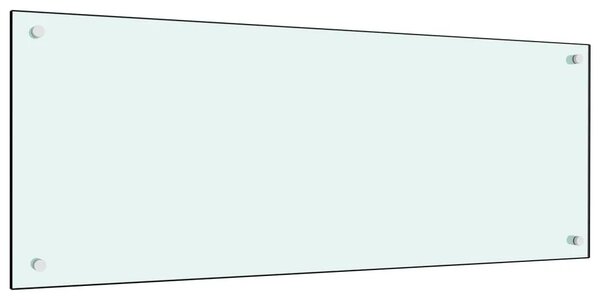 Kuhinjska zaštita od prskanja mliječna 100 x 40 cm kaljeno staklo - Mliječna 100 x 40 x 0.6 cm 1 Mliječna
