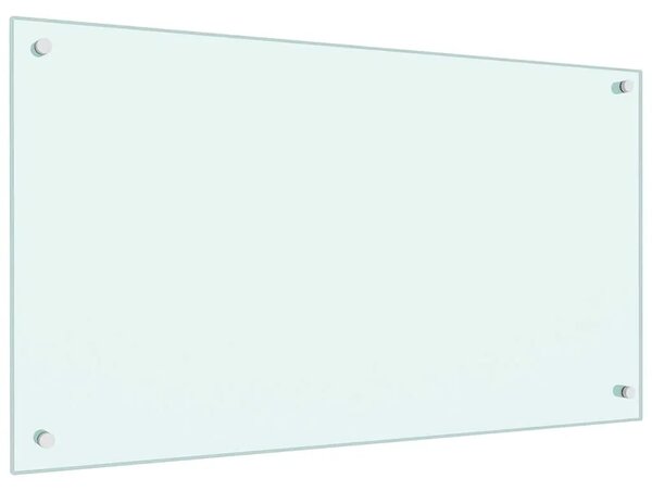 Kuhinjska zaštita od prskanja mliječna 90 x 50 cm kaljeno staklo - Mliječna 90 x 50 x 0.6 cm 1 Mliječna