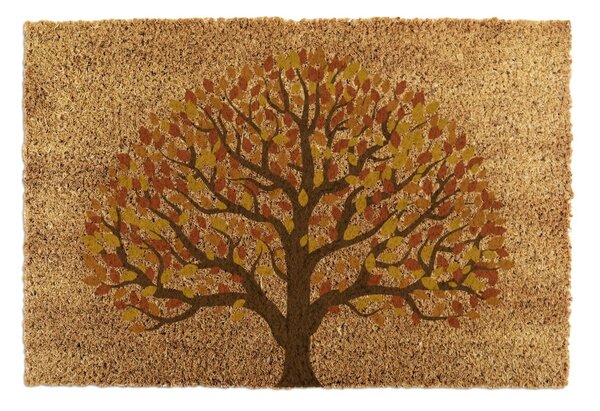 Otirač od kokosovih vlakana 40x60 cm Autumnal Tree of Life – Artsy Doormats