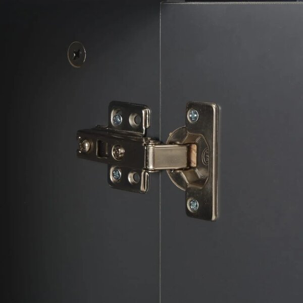 Komoda visoki sjaj siva 71x35x80 cm od konstruiranog drva - Siva 1 Siva