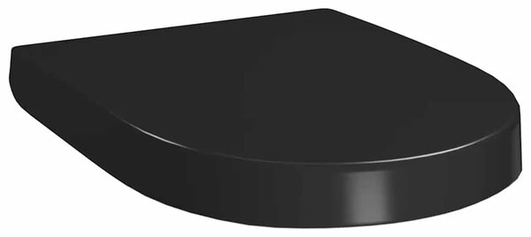 Daska za wc - Toaletna daska s mekim zatvaranjem i brzim otpuštanjem crna - Crna 45 x 35 cm 1 Crna