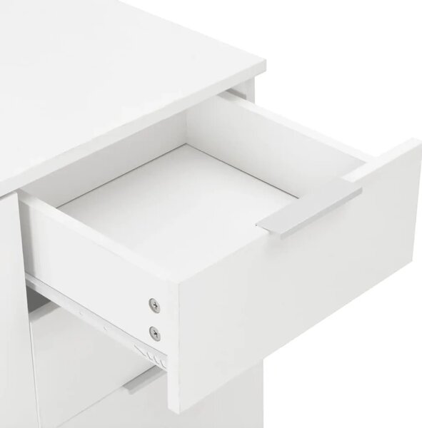 Komoda visoki sjaj bijela 107x35x80 5 cm - Bijela 1 Bijela