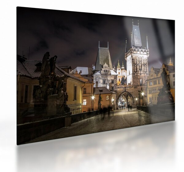 Staklena slika osvijetljene Prašne brane (70x50 cm)